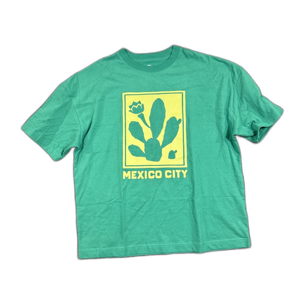 Urban Outfitters Mexico City Cactus Graphic T-Shirt Green Mens Large NWOT